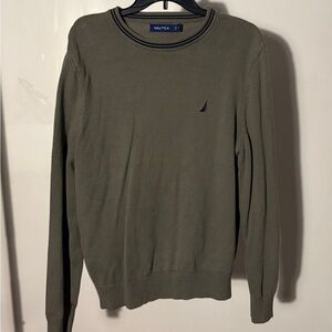 Nautica Men's Khaki Crewneck Sweater